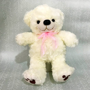 8" White Teddy Bear - Carnations Florist Malaysia