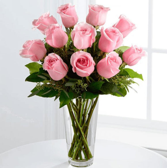 Roses in Vase - Carnations Florist Malaysia