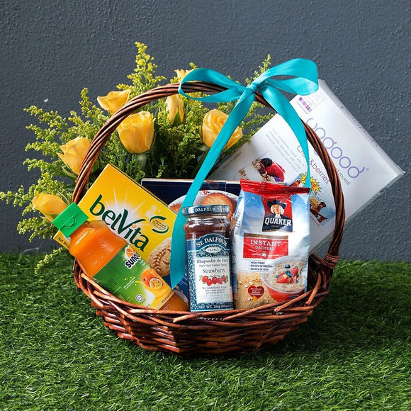 Blissful Food Basket - Carnations Florist Malaysia