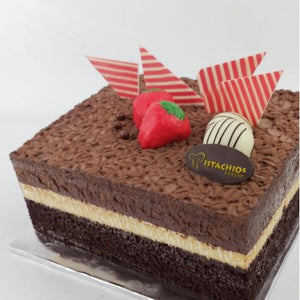 7" Square Cocoa Indulgence Cake - Carnations Florist Malaysia