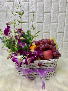 Orchid Fruit Basket