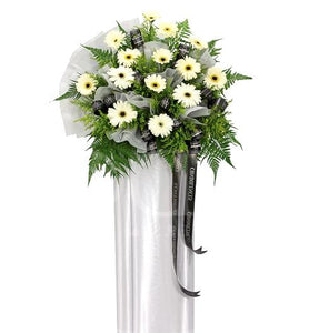 Condolence Floral Stand 1 - Carnations Florist Malaysia