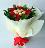 I Love You Red Roses And Chocolate Bouquet - Carnations Florist Malaysia