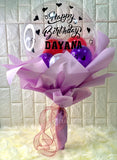 Birthday Balloon Bouquet with Bear and Choc - Carnations Florist Malaysia