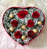 Bear, Roses and Choc - Carnations Florist Malaysia
