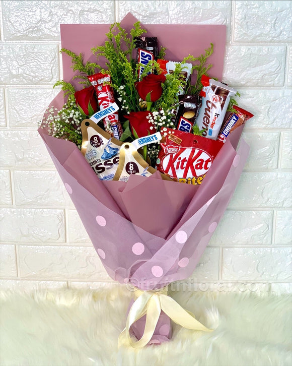 Choca Lot Bouquet - Carnations Florist Malaysia