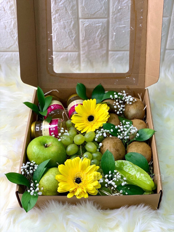 Greeny Box with Bird's Nest - Carnations Florist Malaysia