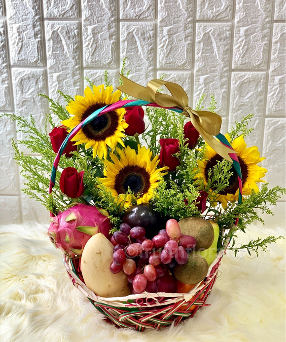 Basket of Sunshine - Carnations Florist Malaysia