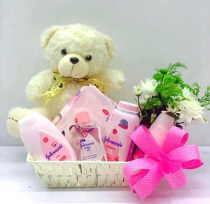 New Born Baby Girl Gift Set B - Carnations Florist Malaysia