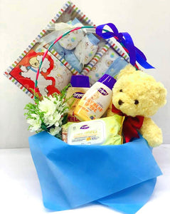 New Born Baby Boy Gift Set B - Carnations Florist Malaysia
