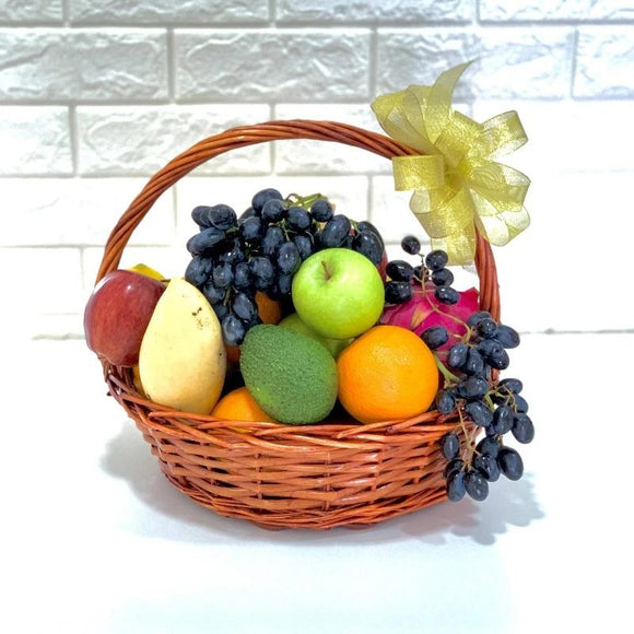 Stay Safe Fruit Basket 01 - Carnations Florist Malaysia